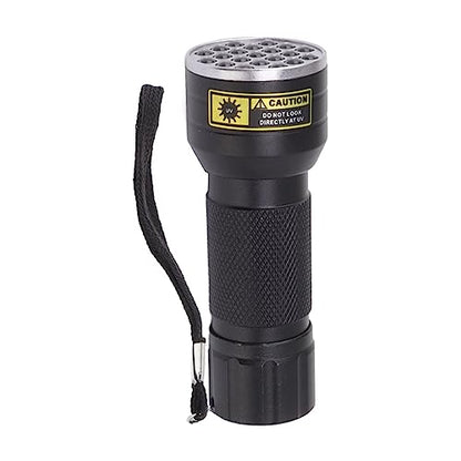 21LED Blacklight Flashlight, 395nm Wavelength Portable Pet Urine Detector for Scorpion Fluorescent Detection, with Detachable Lanyard for Carpet Furniture