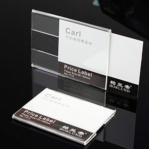 20pcs Price Label Holders, Product Sign Holders, Shelf Tag Display Stands - size: Paper Size:4x6cm