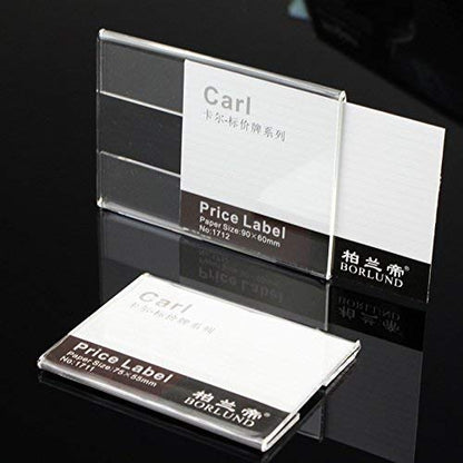 20pcs Price Label Holders, Product Sign Holders, Shelf Tag Display Stands - size: Paper Size:10x20cm