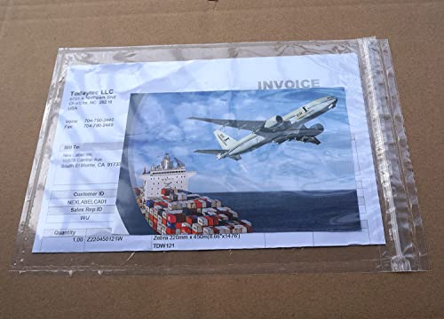 BEUYI Premium 6.7'' x 10'' Resealable Adhesive Shipping Label/documents Pouches (400 Pack) - size: 6.7''x10'' - 400 pack Resealable