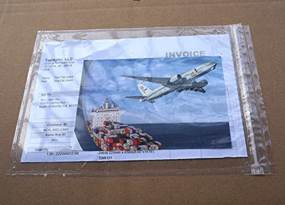 Premium 6.7'' x 10'' Resealable Adhesive Shipping Label/documents Pouches (50 Pack) - size: 6.7''x10'' - 50 pack Resealable