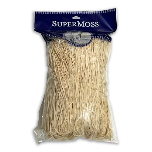 SuperMoss (30604) Raffia, Bleached White, 8oz - color: Bleached White, size: 8 oz (200 cu in)