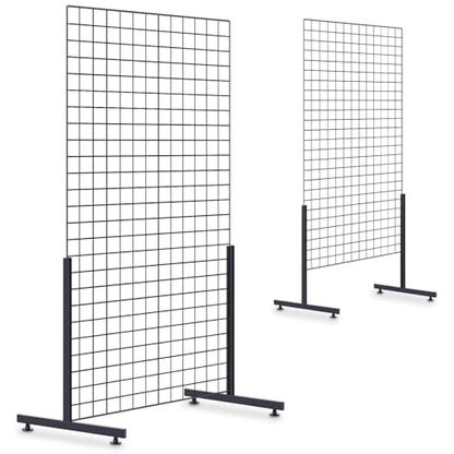 Yaocom 2 Set Grid Wall Panels, 2.5' x 4.8' Gridwall Panels Display with Ez Slide-On Grid Legs, No Hardware or Tools Required