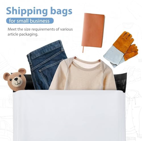 Metronic Poly Mailers 19x24 1500PC Shipping Bags for Clothes Small Business - color: White, size: 19x24" 1500PC