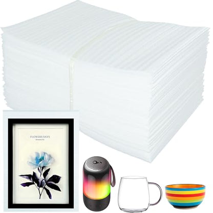 Cushion Foam Wrap Pouches for Moving(50 Pack 12"x14'') - size: 12"X 14" 50PCS