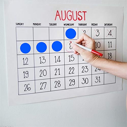 1" Blue Round Color Coding Circle Dot Label, 1000 Stickers in Dispenser Box - color: Blue, size: 1 Roll-1000PCS