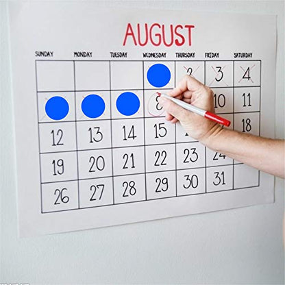 1" Blue Round Color Coding Circle Dot Label, 1000 Stickers in Dispenser Box - color: Blue, size: 1 Roll-1000PCS
