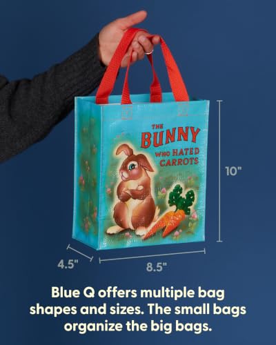 Blue Q Handy Tote Bag - Funny Reycled & Reusable Tote Bag - color: The Bunny Who Hated Carrots