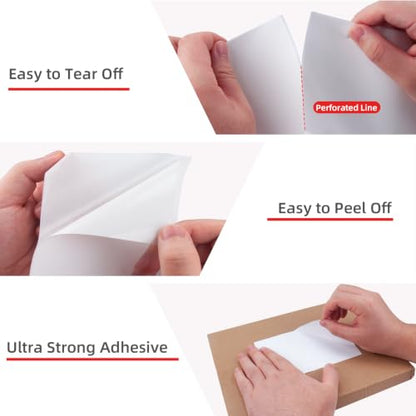 LLIKED 4x6 Fanfold Thermal Label, 100 Per Stack Thermal Shipping Labels - size: 100 Labels