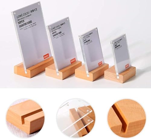2 Pack Acrylic Label Holder(90*60mm/3.54x2.36 inches)