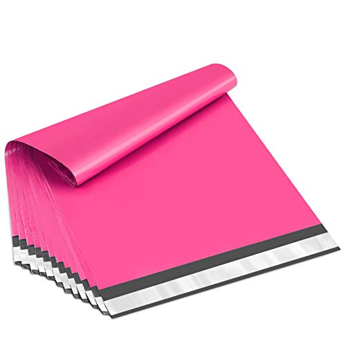UCGOU Small Poly Mailers 9x12 Inch Hot Pink 200 Pack Plastic Shipping Bags - color: Hot Pink, size: 9X12" 200PC