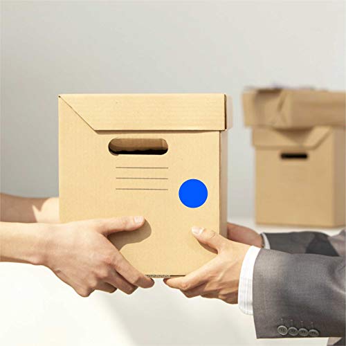 1" Blue Round Color Coding Circle Dot Label, 1000 Stickers in Dispenser Box - color: Blue, size: 1 Roll-1000PCS