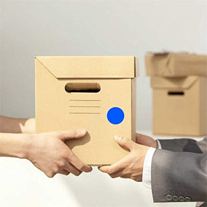 1" Blue Round Color Coding Circle Dot Label, 1000 Stickers in Dispenser Box - color: Blue, size: 1 Roll-1000PCS