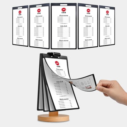 Multi-Page flip Sign Holder (100*200mm/3.94×7.87 inches) - color: 100*200mm/3.94×7.87 inches