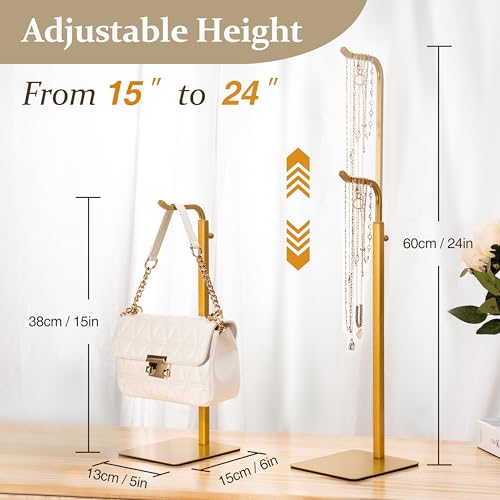 Gold Tabletop Display Racks for Purses and Banners, 1-Pack - color: Gold, size: 1 Pack