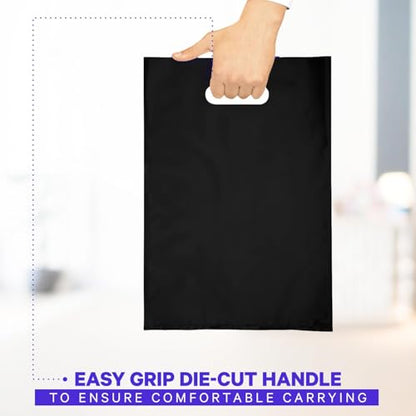Infinite Pack Plastic Merchandise Bags, Black, 12x15 Inches, 100 Pack - color: Black, size: 12" X 15", PACK OF 100