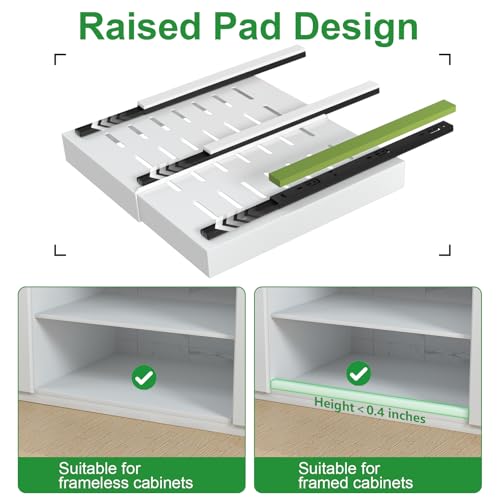 PAKETA 1 Pack Expandable Pull Out Cabinet Organizer,21" Deep - color: White, size: 21"D X 12-20"W (1 Pack)