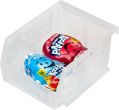 Akro-Mils 30210 AkroBins Plastic Storage Bins, 5"x4"x3", Clear, 6-Pack - color: Clear, size: 6 Pack