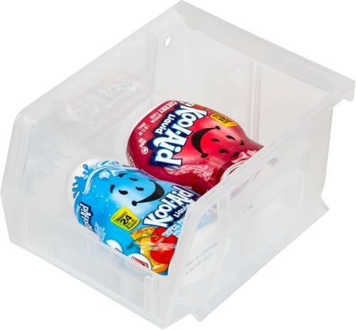 Akro-Mils 30210 AkroBins Plastic Storage Bins, 5"x4"x3", Clear, 24-Pack - color: Clear