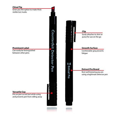 Counterfeit Detector Pens (12-Pack Chisel Tip) - style: Chisel Tip