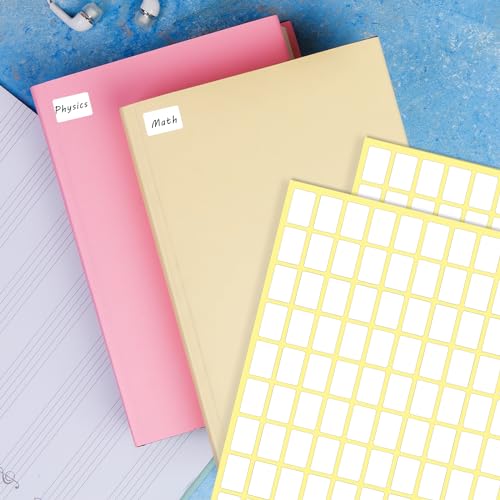 Sliverdew White Labels Stickers, 3300 Pack Small 0.5" x 0.75", Removable Blank Labels for School, Office, Kitchen, 110 Labels per Sheet, Paper, Rectangular, 3300pcs - color: 3330pcs 13x19 Mm