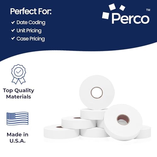 Pricing Labels for Monarch 1136 White - 14,000 Labels w/ 8 Rolls Value Pack, 1 Sleeve - Made in USA - color: White, size: 1 Sleeve