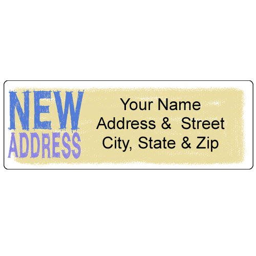 Stonehouse Collection New Address Return Address Labels, 90 Labels, 30 Sheets, 1 x 2.75 inches, Change of Address Label (New Address) - style: New Address