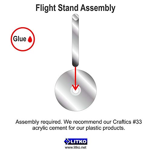 LITKO 20mm Round Flight Stands | Compatible with Bolt Action | Clear - size: 20mm