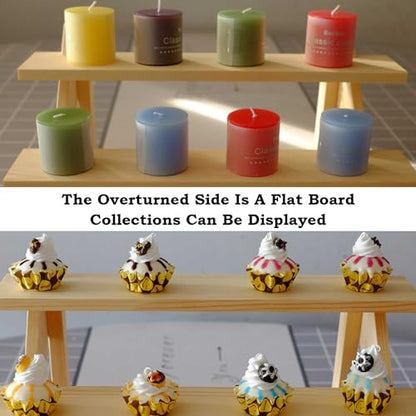 Display Riser, Earring Display Stands,Organizer For Vendor(4tier) - color: Log-4tier