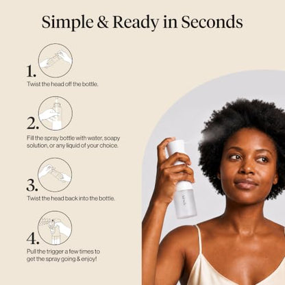 Kitsch Continuous Spray Bottle for Hair – White, 150ml - color: White