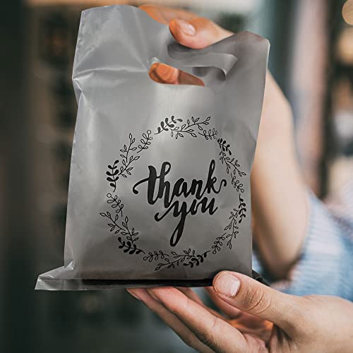 TOSPARTY 100PCS Thank You Merchandise Bags 5 Kinds of Color Party Gift Bags Candy Cookie Bag for Birthday Party Baby Shower Wedding Christmas Retirements - color: Colorful