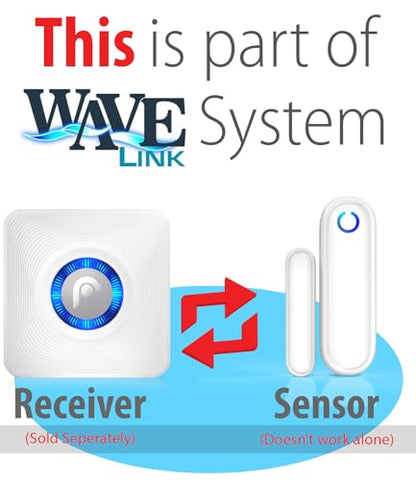 Fosmon WaveLink Add On Wireless Door Sensor, No Receiver, 1 Pack White - style: 1 Door Sensor Transmitter