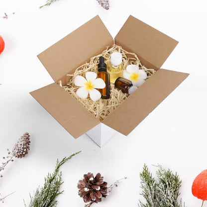 CRUGLA 8x6x6 White Shipping Boxes Set of 6, White Corrugated Cardboard Boxes for Small Business Shipping Mailing Packing - size: 8x6x6 Inch 6 Pack