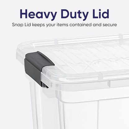 Superio Small Storage Container Organizing Bin with Removable Tray Deep Plastic Tools, Sewing, Crafts Box, 4.75 Qt. - size: Mini 4.7 Qt. X Deep