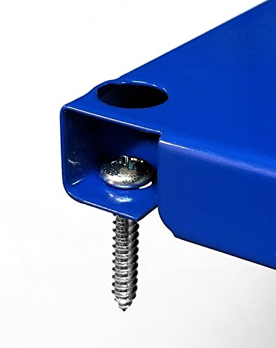 Wall Control Pegboard 32in x 16in Blue Metal Pegboard Tool Board Panel - color: Blue