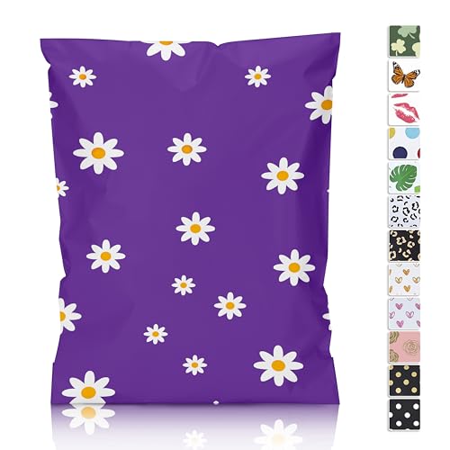JinRuiKJ Thank You Poly Mailer 6x9 100 Pack, Chrysanthemum Design - color: Chrysanthemum, size: 6x9'' - 100 Pack