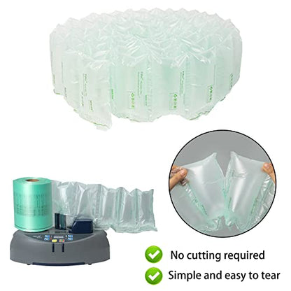 MINI AIR EA2/EA2S Air Pillows for Shipping, Packaging Air Bags, 8"X4" 4000Pcs 1312 FT Per Roll, Inflatable Supplies Box Filler, Air Cushion Film, 1 Roll - size: 1 roll