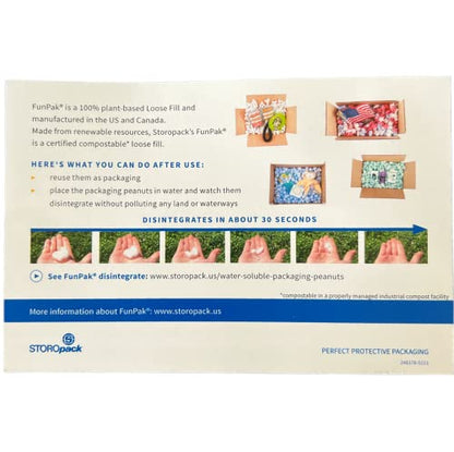 Bubblefast! Brand FunPak MiniPack Plant Based Biodegradable Packing Peanuts, 0.60 cu ft Bag, Compostable (Dog Bones) - style: Dog Bones