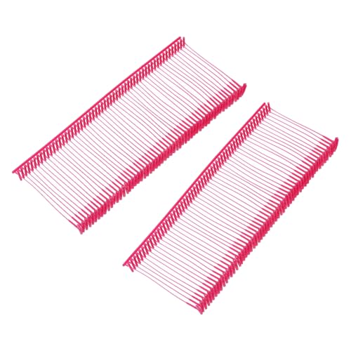 MECCANIXITY Standard Tagging Fasteners,Plastic Regular,Standard Label Gun Price Tagging Barbs for Garment Price Tag Label Tagging Barbs 35mm/1.38 Inch,Pack of 1000 Rose Red - color: Rose Red, size: 35mm