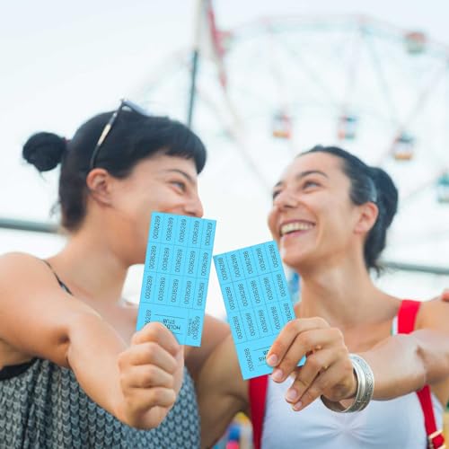 Kosiz 15 Bid 504 Raffle Ticket Sheets Chinese Auction Tickets, Lake Blue - color: Lake Blue, size: 15 Bid