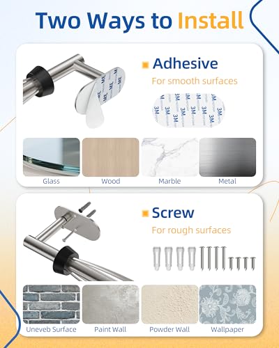 RUACQ Paper Towel Holder Under Cabinet, One Hand Tearing, Silver - color: Sliver, size: One Hand Tear - Oval