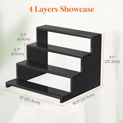 Lifewit 12" Perfume Organizer, Cologne Stand Tool-Free Assembly, 2 Pcs - color: Black, size: 12 Inch,2 Pcs