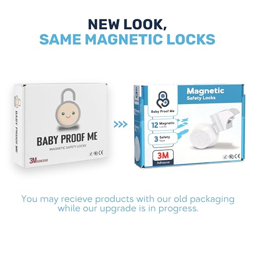 Baby Proof Me Baby Proofing Magnetic Child Safety Cabinet Locks, 12-Pack - size: 12 Locks + 3 Keys