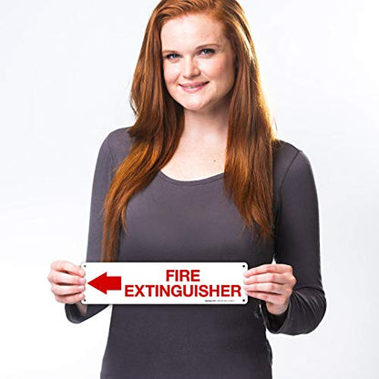 Fire Extinguisher Sign, Fire Safety Sign, (SI-5832) - size: 3x12