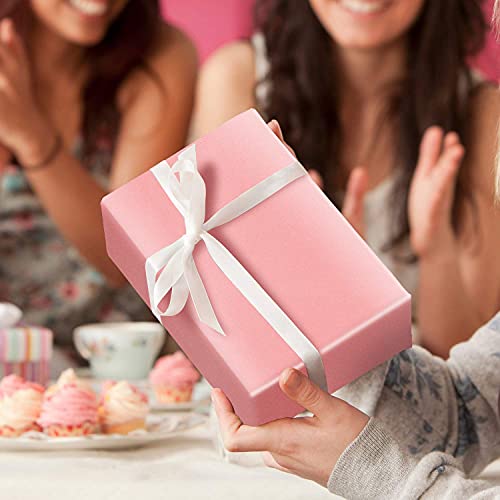 Larcenciel Rose Gold Tissue Paper Bulk, 100 Sheets Metallic Gift Wrapping Paper and Art Supplies Perfect for Valentine's Day, Wedding, Mother's Day,20x14 inch - color: Rose 100PCS
