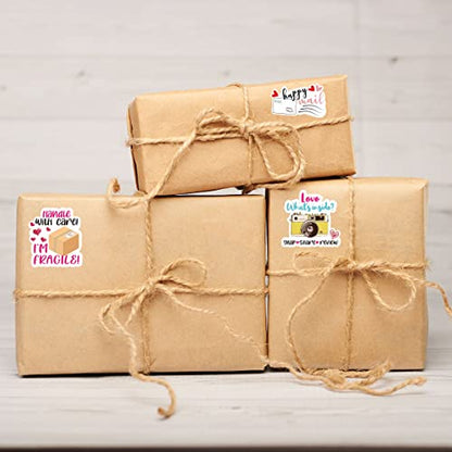 Funny Fragile Stickers,Handle with Care Stickers for Small Business Package Packing 500 Labels Per Roll - color: Handle With Care Sticker