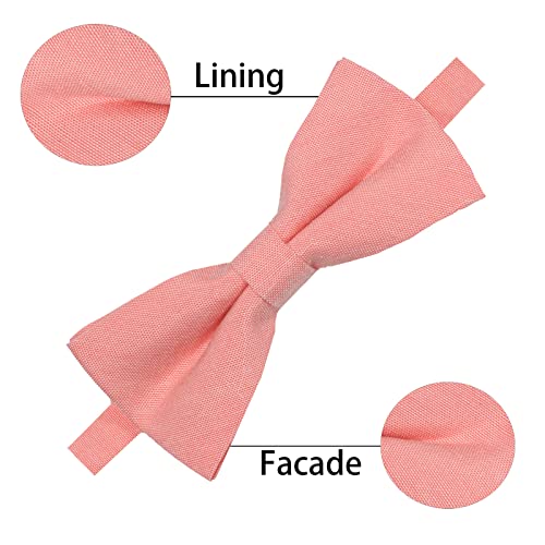 AUSKY 8 PACKS Elegant Adjustable Pre-tied Bow Ties for Men Boys (1&4&5&6&8 Pack for option) - color: D8