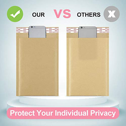 UCGOU Natural Kraft Bubble Mailers 12x16" 25 Pack Usable Size 12x15" Brown - size: 12x16" 25PC