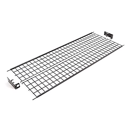 Econoco Brand Commercial Rolling Z-Rack with Wire Shelf - Black Base - color: Black, style: Z Rack with Base Shelf