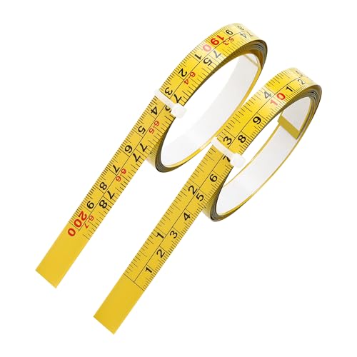 2-Pack Steel Self-Adhesive Measuring Tape, 200cm or 78-Inch - size: 78 in